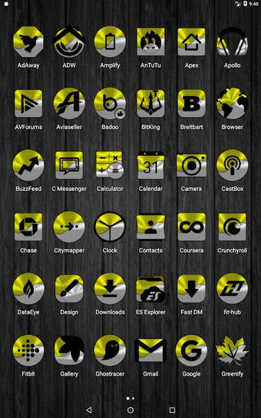Half Light Yellow Icon Pack - Image screenshot of android app