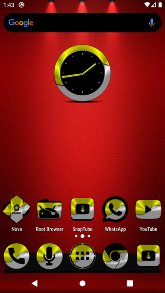 Half Light Yellow Icon Pack - Image screenshot of android app