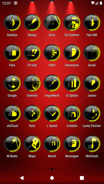 Yellow Icon Pack Style ۸ - عکس برنامه موبایلی اندروید