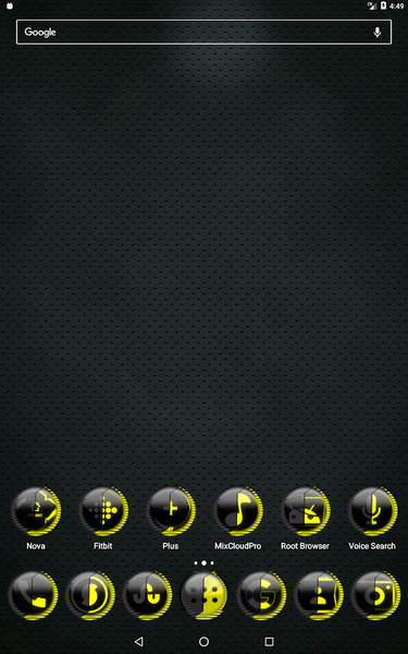 Yellow Icon Pack Style ۸ - عکس برنامه موبایلی اندروید