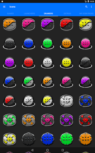 Yellow Icon Pack Style ۸ - عکس برنامه موبایلی اندروید