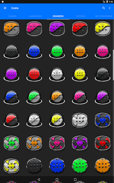 Yellow Icon Pack Style 1 - Image screenshot of android app