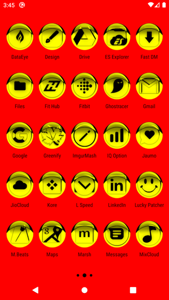 Yellow Icon Pack Style 1 - Image screenshot of android app