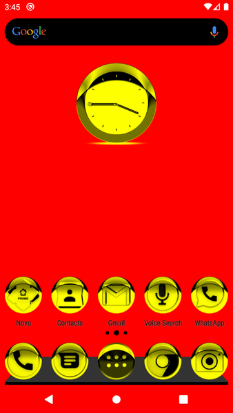 Yellow Icon Pack Style 1 - Image screenshot of android app