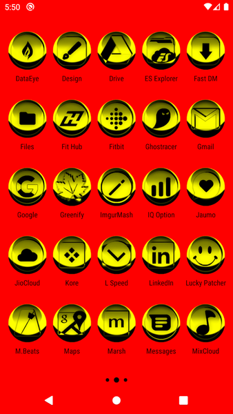 Yellow Icon Pack Style 3 - Image screenshot of android app