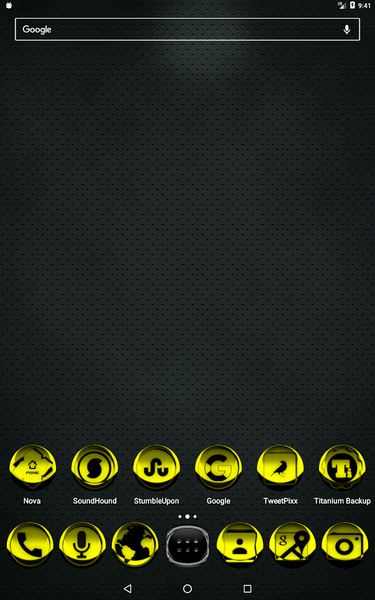 Yellow Icon Pack Style 3 - Image screenshot of android app