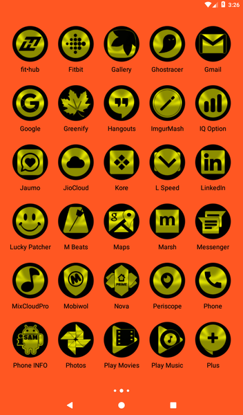 Oreo Yellow Icon Pack - عکس برنامه موبایلی اندروید