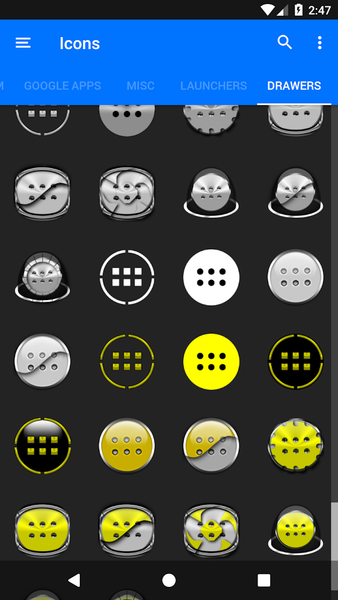 Oreo Yellow Icon Pack - عکس برنامه موبایلی اندروید