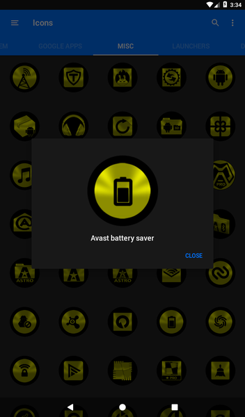 Oreo Yellow Icon Pack - عکس برنامه موبایلی اندروید
