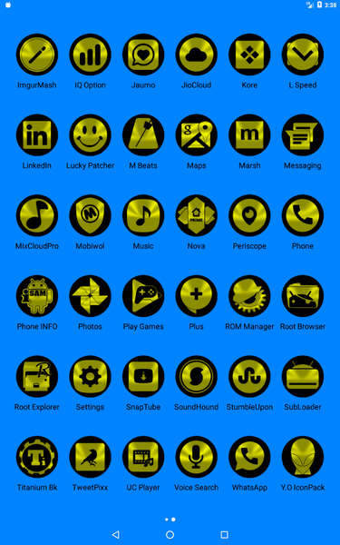 Oreo Yellow Icon Pack - عکس برنامه موبایلی اندروید