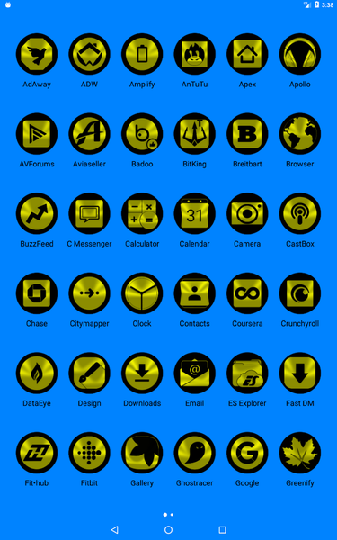 Oreo Yellow Icon Pack - عکس برنامه موبایلی اندروید