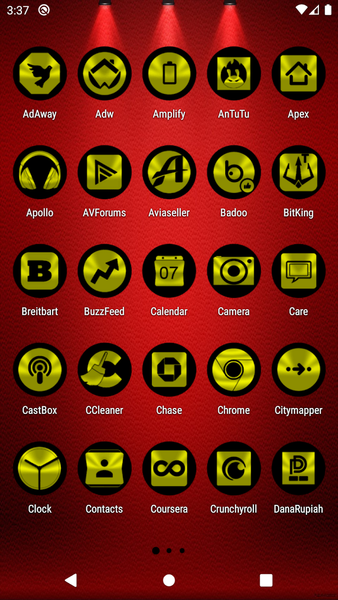 Oreo Yellow Icon Pack - Image screenshot of android app