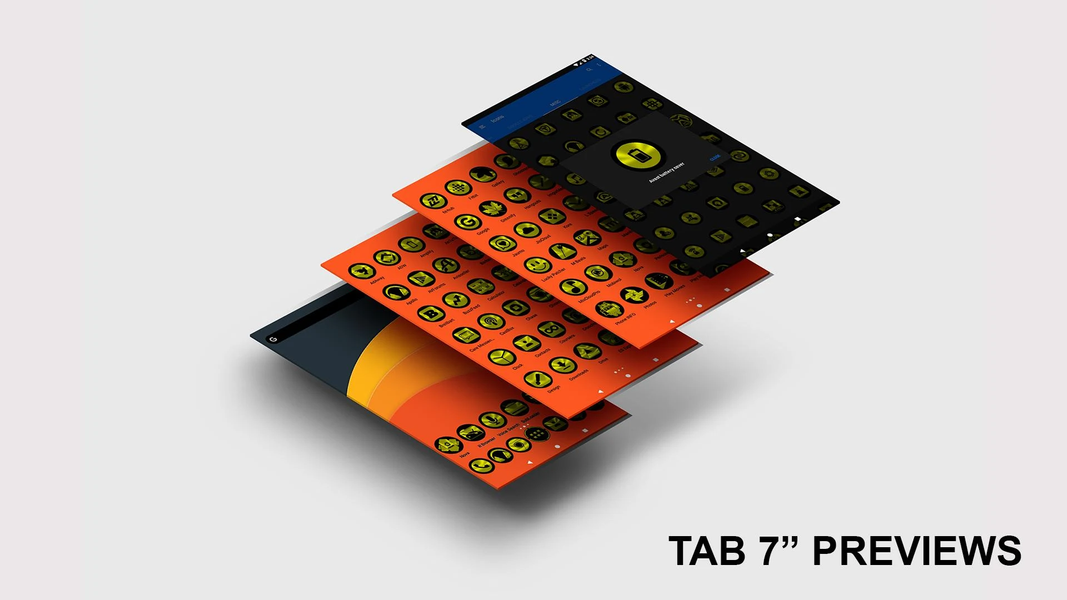 Oreo Yellow Icon Pack - عکس برنامه موبایلی اندروید