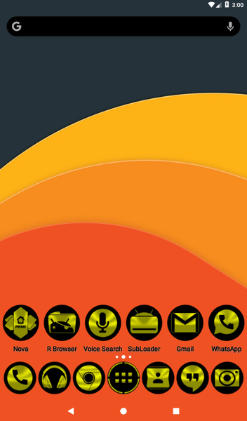 Oreo Yellow Icon Pack - عکس برنامه موبایلی اندروید