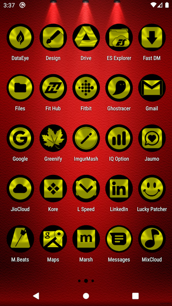 Oreo Yellow Icon Pack - عکس برنامه موبایلی اندروید