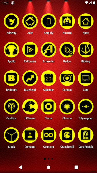 Oreo Yellow Icon Pack P2 - Image screenshot of android app