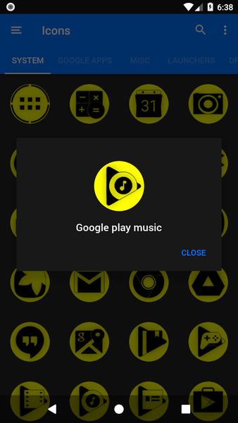 Oreo Yellow Icon Pack P2 - Image screenshot of android app