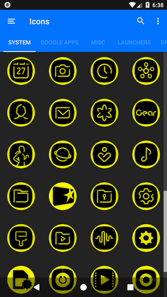 Oreo Yellow Icon Pack P2 - Image screenshot of android app