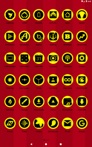 Oreo Yellow Icon Pack P2 - Image screenshot of android app