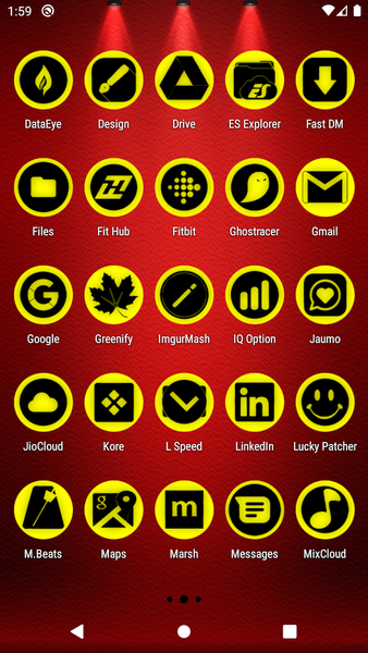 Oreo Yellow Icon Pack P2 - Image screenshot of android app