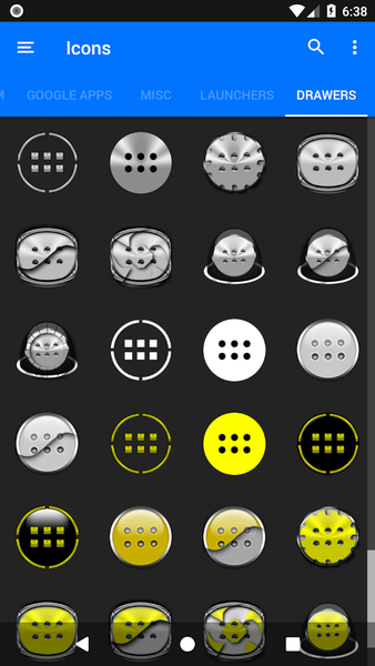 Oreo Yellow Icon Pack P2 - Image screenshot of android app