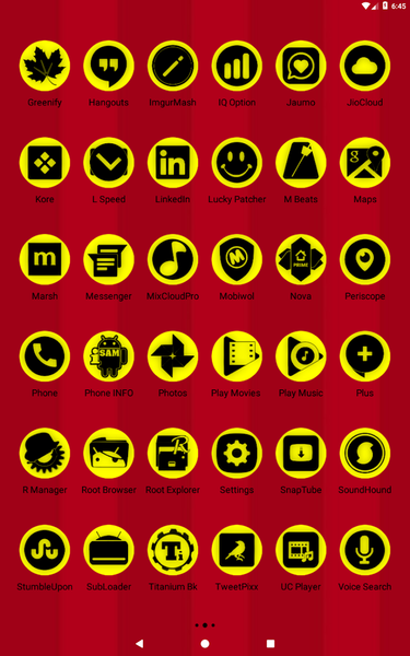 Oreo Yellow Icon Pack P2 - Image screenshot of android app