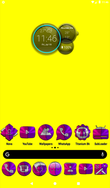 Pink and Purple Icon Pack - عکس برنامه موبایلی اندروید