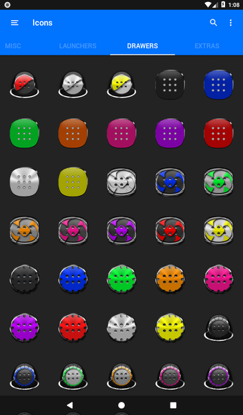 Red and Blue Icon Pack - عکس برنامه موبایلی اندروید