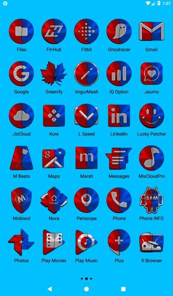 Red and Blue Icon Pack - عکس برنامه موبایلی اندروید