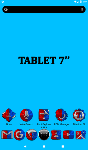 Red and Blue Icon Pack - عکس برنامه موبایلی اندروید