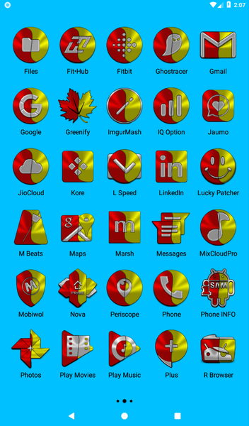 Red and Yellow Icon Pack - Image screenshot of android app