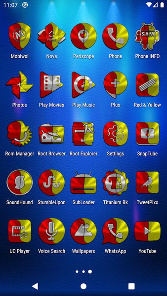 Red and Yellow Icon Pack - Image screenshot of android app