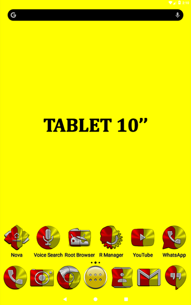 Red and Yellow Icon Pack - Image screenshot of android app