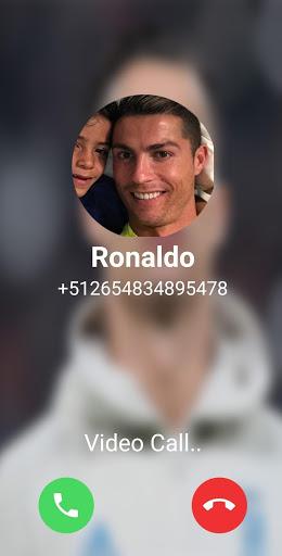 Cristiano Ronaldo Video call Prank - Image screenshot of android app