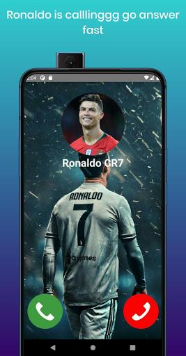 Ronaldo Cr7 Fake call video call - Image screenshot of android app