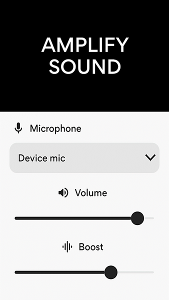 Microphone Amplifier - عکس برنامه موبایلی اندروید