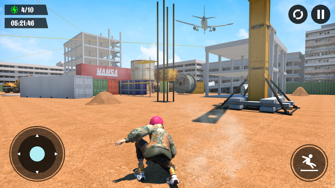 Rooftop Runner Go Up Parkour - Gameplay image of android game