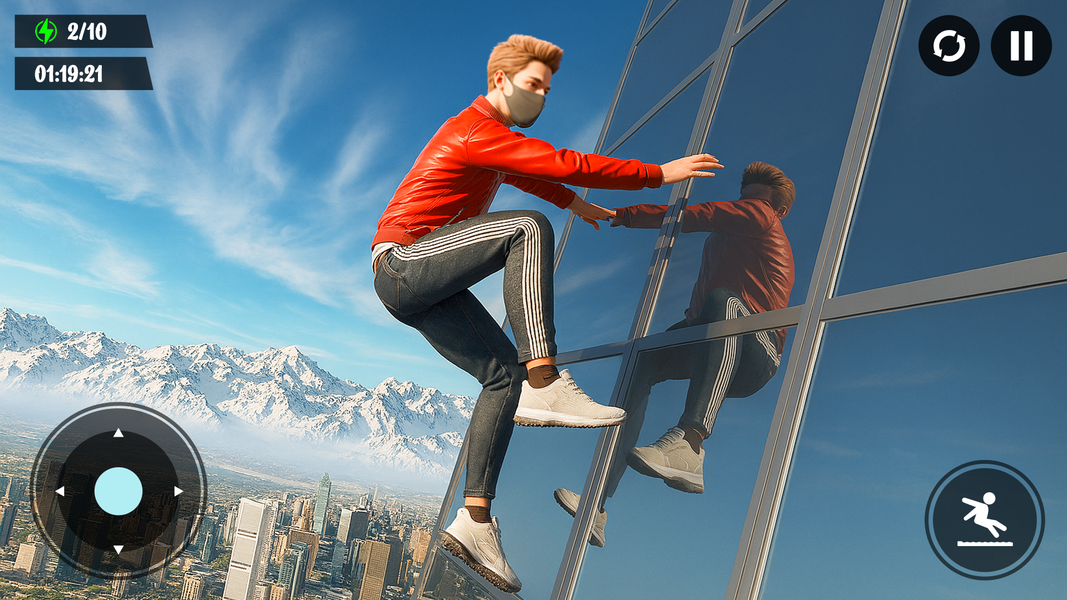 Rooftop Runner Go Up Parkour - Gameplay image of android game