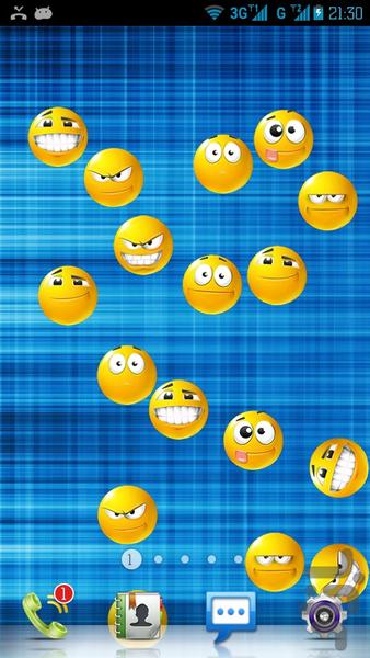 Emoticon Live Wallpaper - Image screenshot of android app