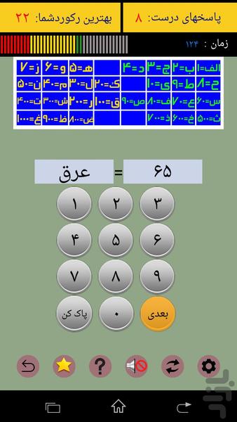 ابجدباز(بازی آموزشی حروف ابجد) - عکس بازی موبایلی اندروید