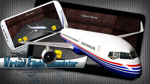 Virtual Flight Simulator - Gameplay image of android game