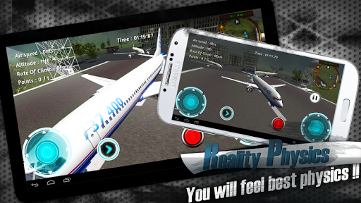 Virtual Flight Simulator - Gameplay image of android game