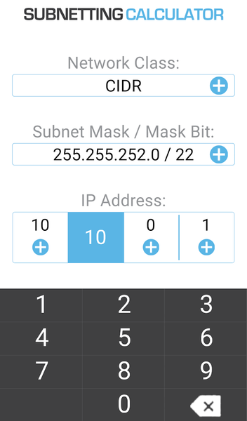 Subnetting Calculator - عکس برنامه موبایلی اندروید