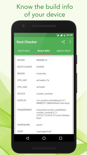 Root Checker - عکس برنامه موبایلی اندروید