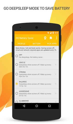 Deep Sleep Battery Saver - Image screenshot of android app