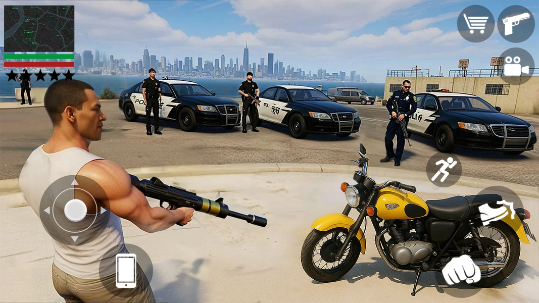 Rope City Gangster Driving - عکس بازی موبایلی اندروید
