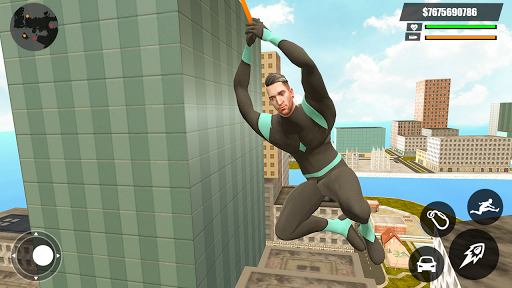 Green Rope Hero Crime City Games – Gangstar Crime - عکس برنامه موبایلی اندروید