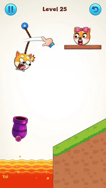 Rope Dog - Cut To Save - Gameplay image of android game