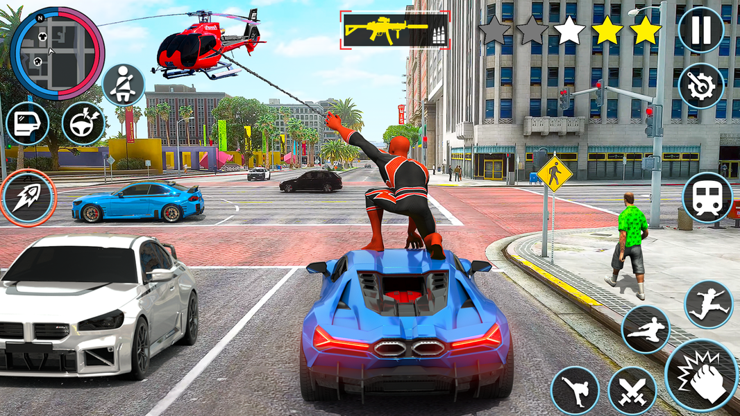 Super Rope Hero City of Crime - عکس بازی موبایلی اندروید