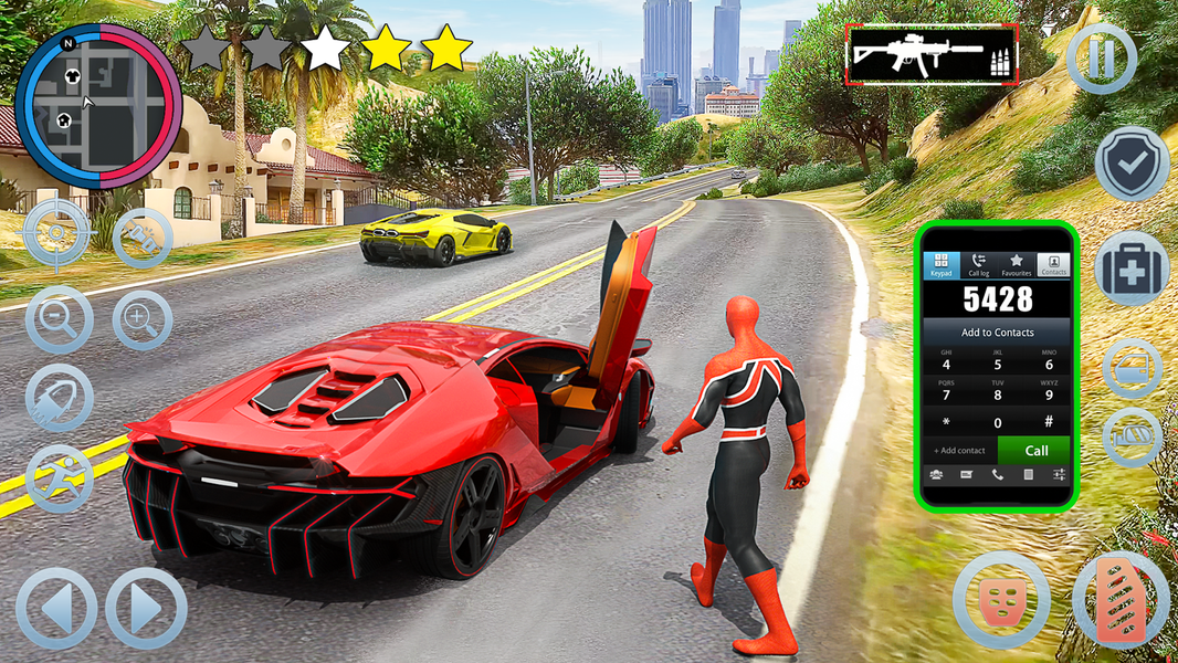 Super Rope Hero Crime Mafia 3D - Gameplay image of android game